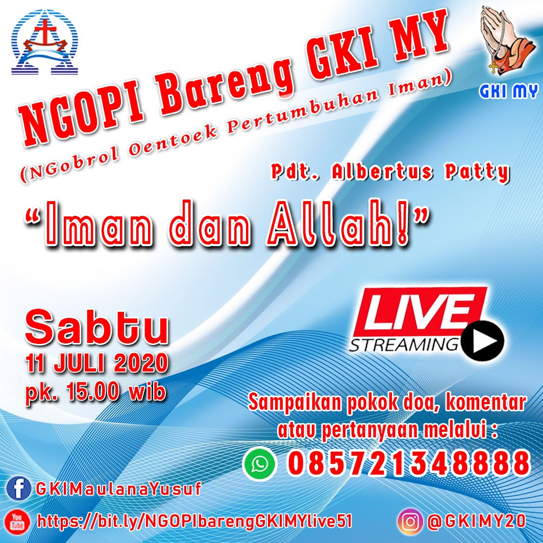 Ngopi Bareng Gki My Live 11 Juli 2020 Gkimy Bandung